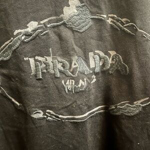Prada Men's Charcoal Tee